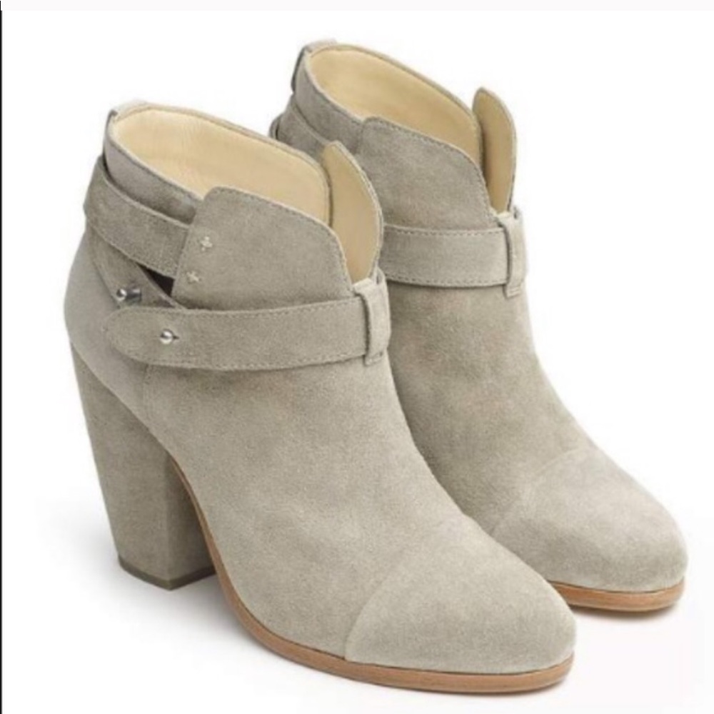 Rag & Bone stone suede Harrow heeled bootie - Picture 2 of 9